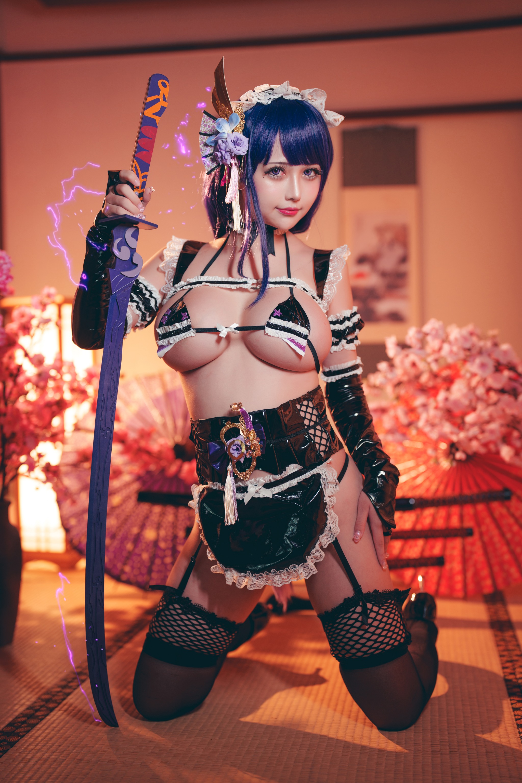 图片[1]-沖田凜花Rinka – NO.094 雷電將軍[30P]-XikXak